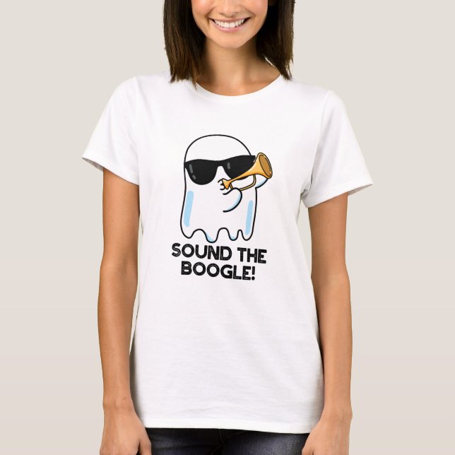 Camiseta Sonar El Funny Ghost Bugle Pun (Anverso)