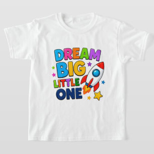 Camiseta Soñar en grande gráficos espaciales divertidos ⭐