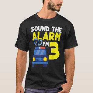 Camiseta Sonar la alarma de los niños de 3 años Cumpleaños 