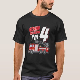 Camiseta Sonar la alarma de que ahora tengo 4 bomberos