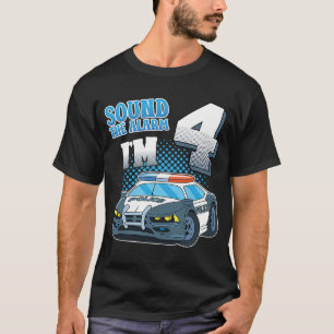 Camiseta Sonar la alarma de que tengo 4 años de edad