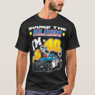 Camiseta Sonar la alarma, soy 40 policías 40 años