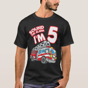 Camiseta Sonar La Alarma Soy 5 Bombero De Bomberos 5º