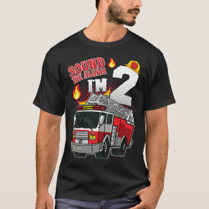 Camiseta Sonar la alarma soy dos hombres bomberos