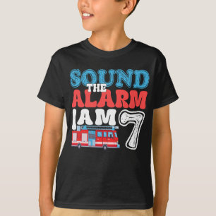 Camiseta Sonar la alarma, soy el 77º bombero de cumpleaños