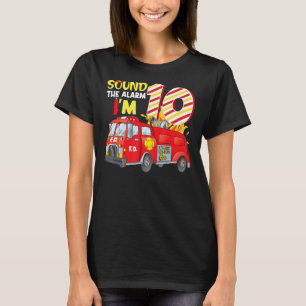 Camiseta Sonar la alarma, soy el coche de bomberos de 10 añ