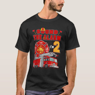 Camiseta Sonar la alarma Soy el Fuego de Fuego de cumpleaño