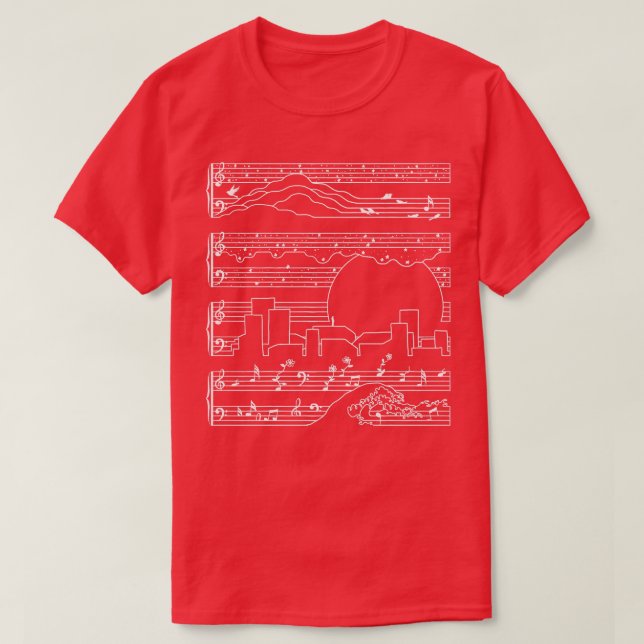 Camiseta Sonata de la luna (Diseño del anverso)