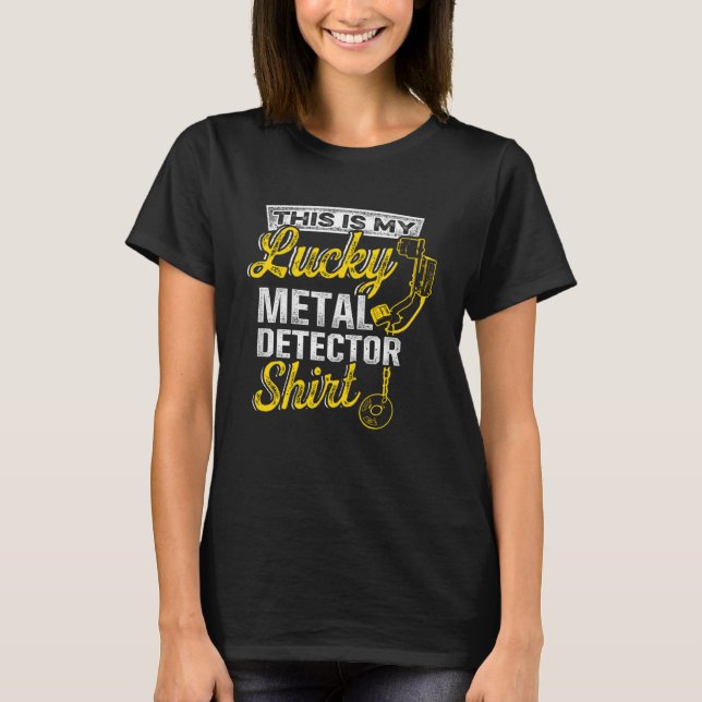Camiseta Sonda de búsqueda del tesoro del detector metaliza (Anverso)