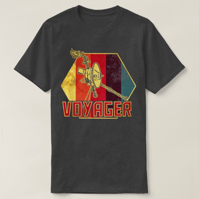 Camiseta Sonda de espacio interestelar de la Voyager (Diseño del anverso)