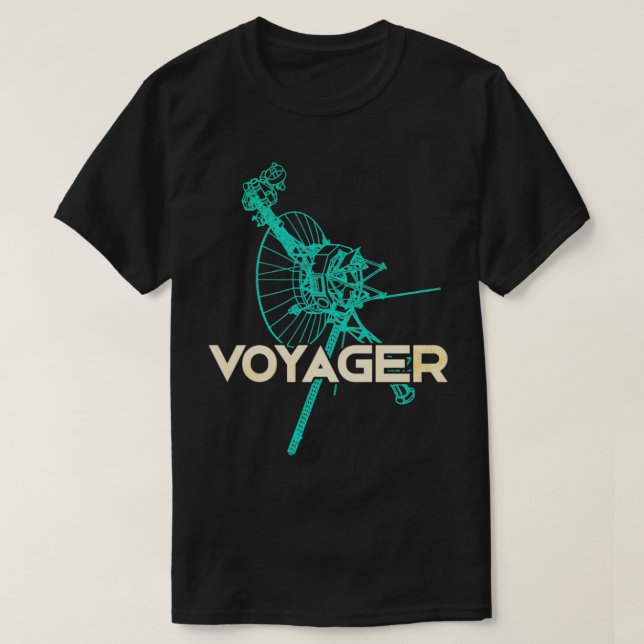Camiseta Sonda de espacio interestelar de la Voyager5 (Diseño del anverso)