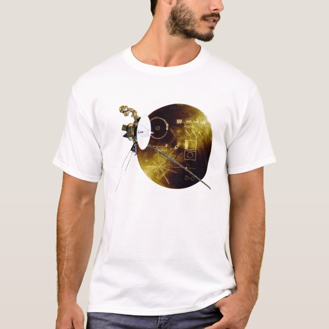 Camiseta Sonda de la Voyager con registro. (Anverso)