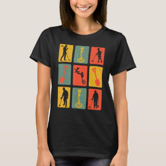 Camiseta Sonda de sonda Metalizado retro vintage