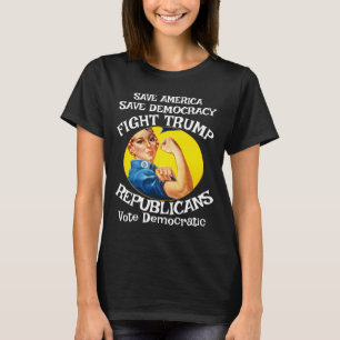 CAMISETA SONDA RECTAL TRUMP HG BANDERA DE AMÉRICA USA PATRI
