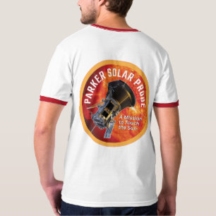 Camiseta Sonda Solar Parker de la NASA Cometa Recorte Rojo