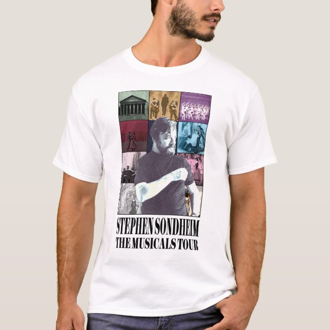 Camiseta Sondheim Musicals Tour - Eras Tour Parody Merch (Anverso)