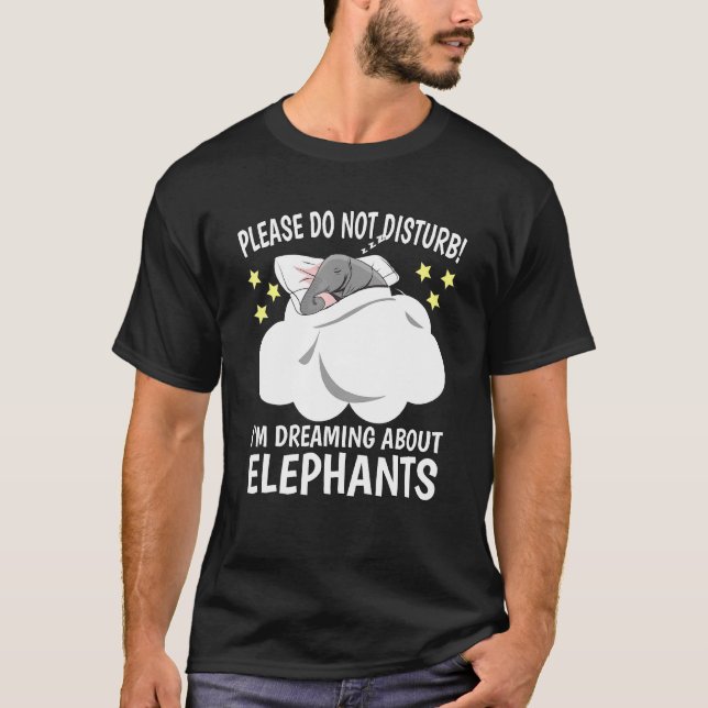 Camiseta Soñé Con Dormir Napas Elefante Pj Pajama (Anverso)