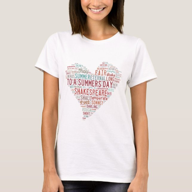 Camiseta Soneto 18 de Shakespeare (Anverso)