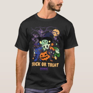 Camiseta Sonic El Erizo Chao Cuentos Halloween Truco o Rega