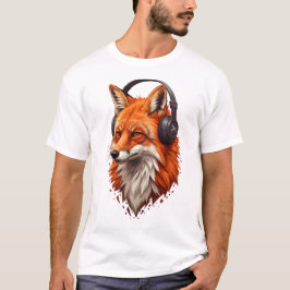 Camiseta Sonic Flame – Abstract Fox in Motion