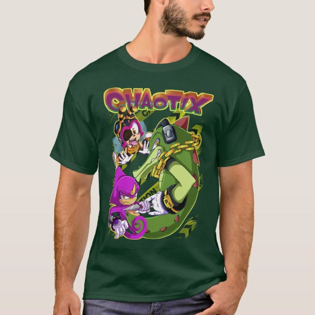 Camiseta Sonic Heroes equipo CHAOTIX (Anverso)