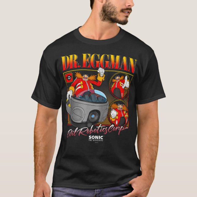 Camiseta Sonic The Hedgehog Dr. Eggman Evil Robotics Corp V (Anverso)