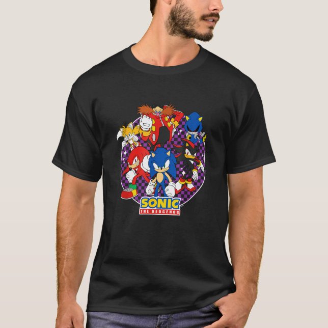 Camiseta Sonic The Hedgehog Heroes Villains Epic Retrato (Anverso)