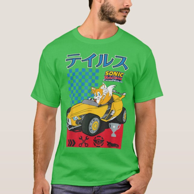 Camiseta Sonic the Hedgehog Sonic Racing CrossWorlds Sonic  (Anverso)