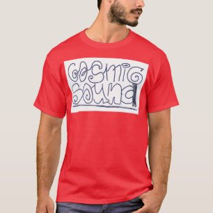 Camiseta sonido cósmico manuscrito