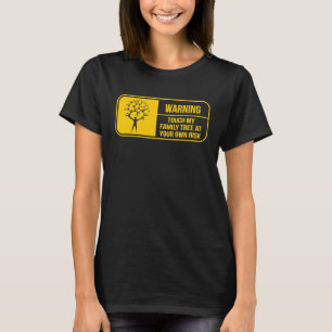 Camiseta Sonido de árbol del historial de la familia de adv