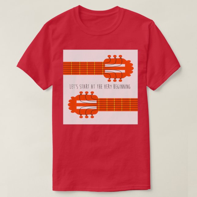 Camiseta Sonido de guitarra de música (Diseño del anverso)