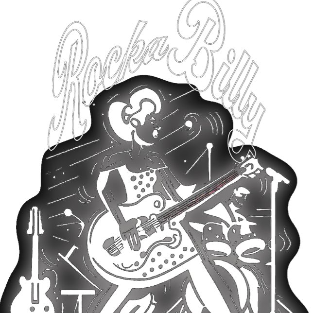 Camiseta Sonido de guitarra Rockabilly Vintage (Subido por el creador)