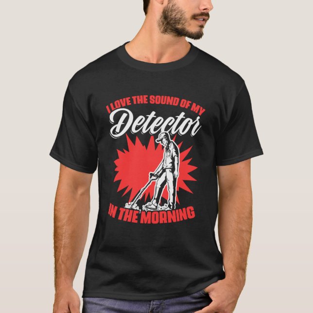 Camiseta Sonido De Mi Detector Treasure Hunting Metalizado  (Anverso)