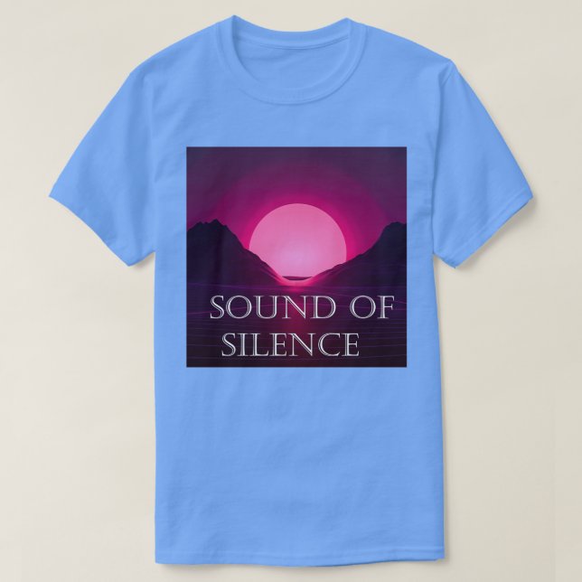 Camiseta Sonido de silencio Vaporwave art digital pink su (Diseño del anverso)