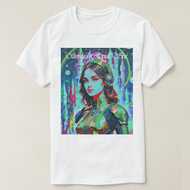 Camiseta Sonido Leer Seis Futuros Música (Diseño del anverso)