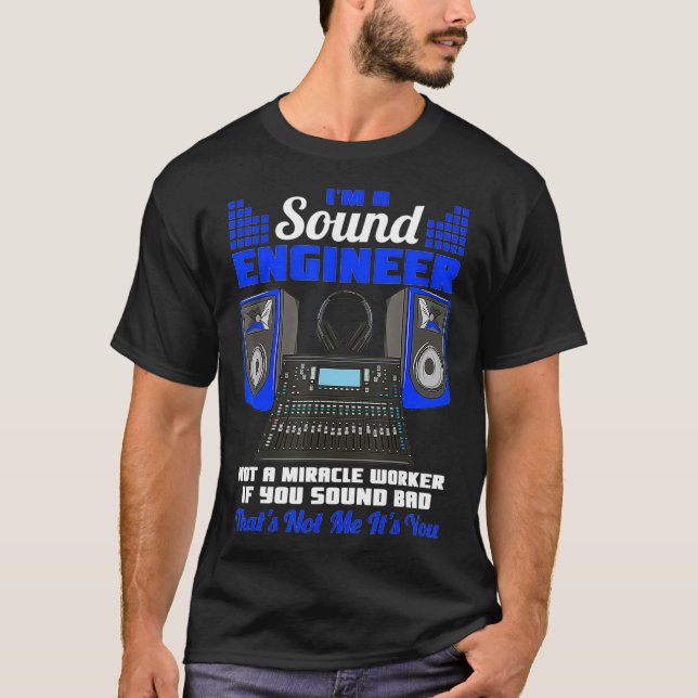 Camiseta Sonido Mal Productor Musical Divertido Consolador  (Anverso)