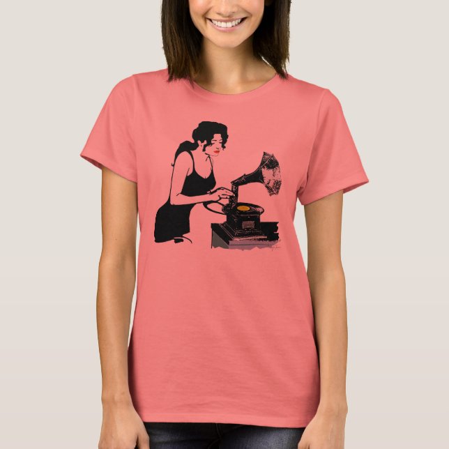 Camiseta Sonido plateado vintage (Anverso)