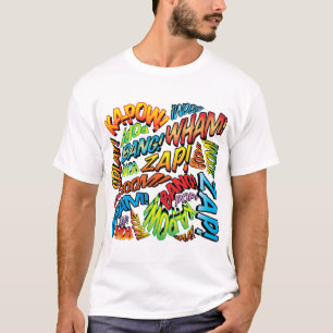 Camiseta Sonidos de arte pop del libro de historietas