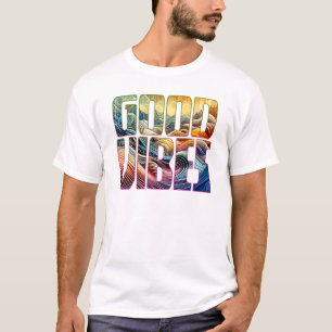 Camiseta Sonidos felices buenas vibraciones de color