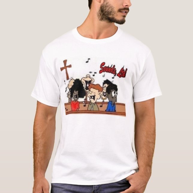 Camiseta Sonidos, Ltd. en iglesia (Anverso)