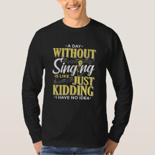 Camiseta Sonidos musicales cantando cantante o música