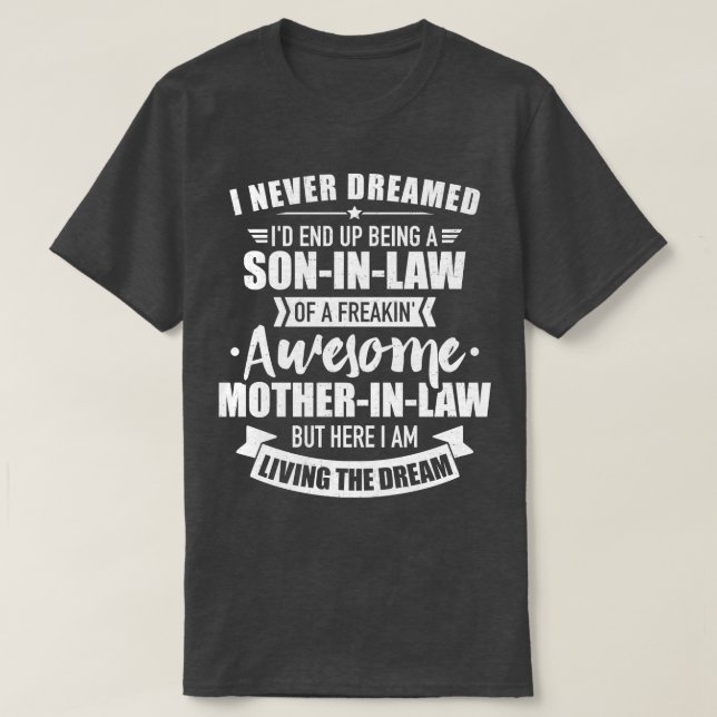 Camiseta Soninlaw de la increíble suegra (Diseño del anverso)