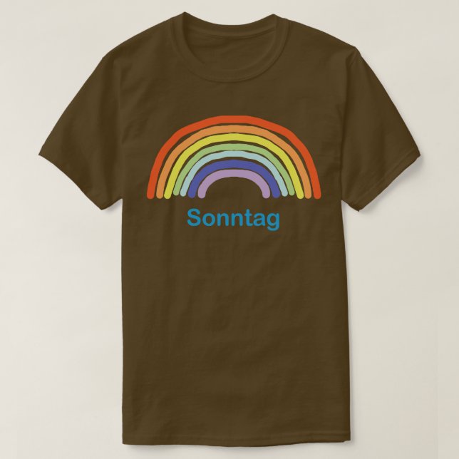 Camiseta Sonntag Sunday Rainbow (Diseño del anverso)