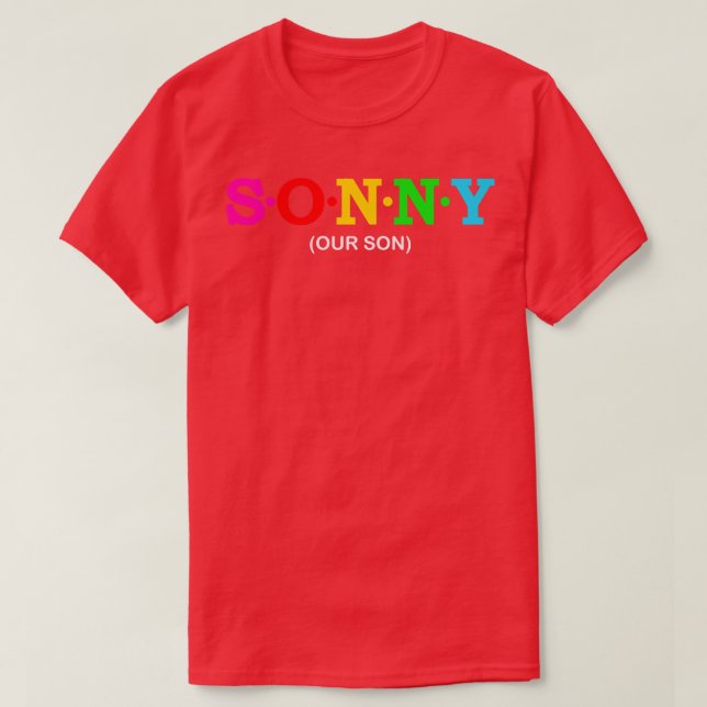 Camiseta Sonny Our Son (Diseño del anverso)