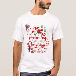 Camiseta Soño con un Navidad de vino