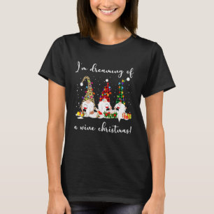 Camiseta Soño Con Un Vino Navidad De Vino Divertido Vino Gn