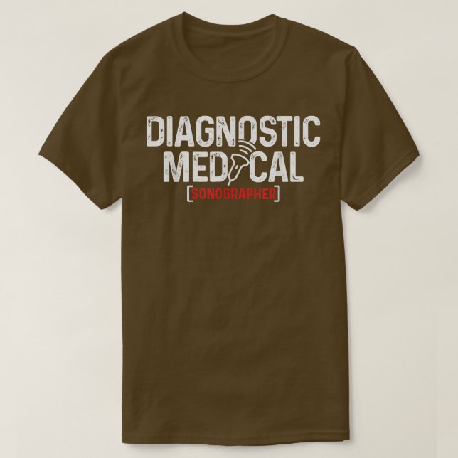 Camiseta Sonografía diagnóstica médica ecografía ecográfica (Diseño del anverso)