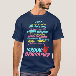 Camiseta Sonógrafo Cardiaco Echo Tech Aplicando RDCS