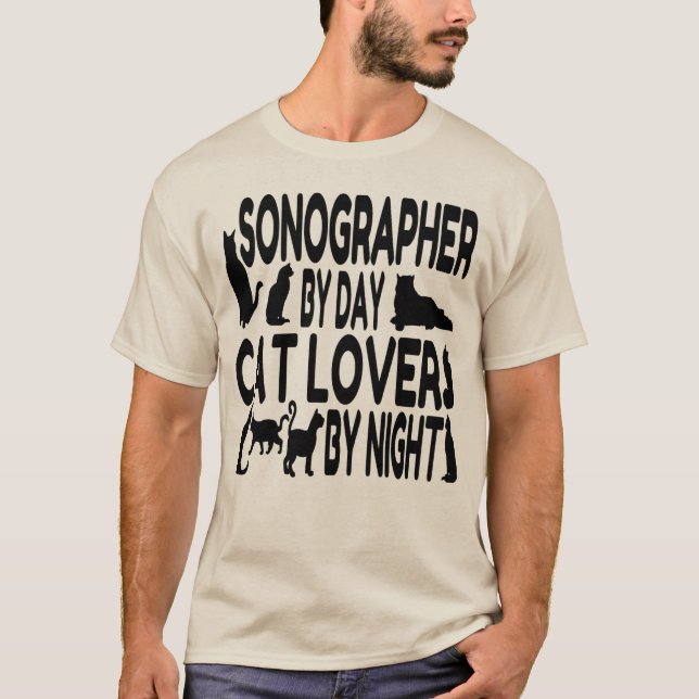 Camiseta Sonógrafo de Cat Lover (Anverso)