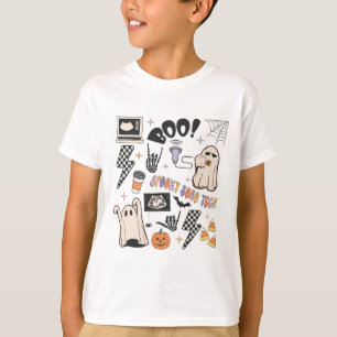 Camiseta Sonógrafo de otoño de Halloween Ultrasound Tech Fa